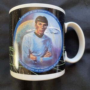 Vintage 1991 Mr. Spock Coffee Tea Mug. Ceramic. 12 oz. Excellent! Star Trek.
